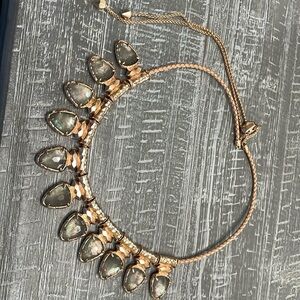 Kendra Scott Willow Necklace in Crystal Gray Illusion